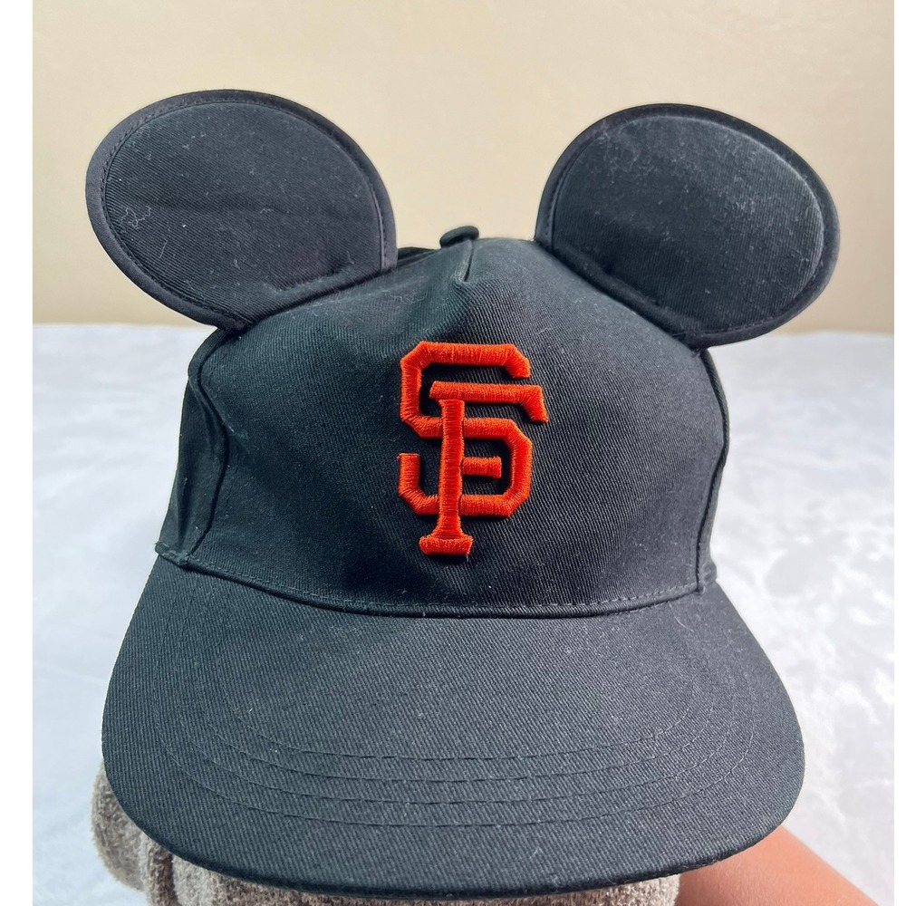 SF Giants Mickey Mouse Ears Hat Ghirardelli Chocolate Baseball Cap‎ Adult